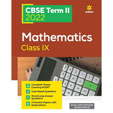 Deals, Discounts & Offers on Books & Media - Arihant CBSE Mathematics Term 2 Class 9 for 2022 Exam (Cover Theory and MCQs) worth Rs. 125