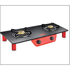 Deals, Discounts & Offers on  - Prestige Breeze Gas Tables - 2 Burners (Black, Glass, Manual Ignition)