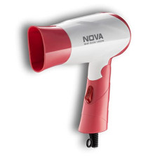 Deals, Discounts & Offers on  - Nova NHP-8104 1400 Watts Compact Hair Dryer (White/Pink)