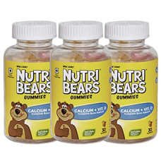 Deals, Discounts & Offers on  - NutriBears Calcium and Vitamin D Gummies for Kids and Teens, Pack of 3, Natural Gelatin Free Vegetarian Supplement