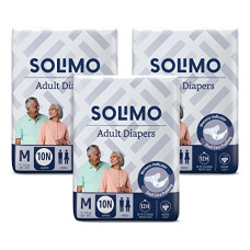 Deals, Discounts & Offers on  - Amazon Brand - Solimo Adult Diapers Tape Style- Medium, Pack of 30