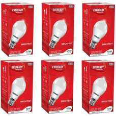 Deals, Discounts & Offers on  - EVEREADY 10 W Standard B22 LED Bulb(White, Pack of 6)