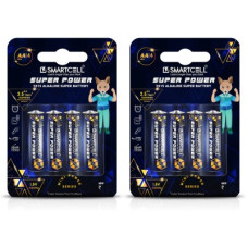 Deals, Discounts & Offers on Mobile Accessories - Smartcell 1.5V AA Non-Rechargeable Alkaline Mini Super Power Battery(Pack of 8)