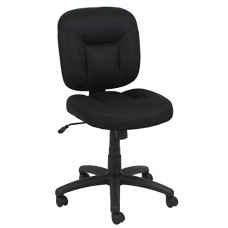 Deals, Discounts & Offers on Furniture - AmazonBasics Low Back Task Chair (Black, Fabric)