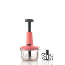 Deals, Discounts & Offers on  - Clazkit 2 in 1 Push Chopper Push and Chop Chopper Vegetable and Fruit Cutter Chopper with Easy Push and Close Button 800 ml |Peach Color (Pack of 1)