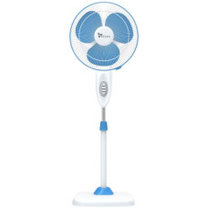 Deals, Discounts & Offers on Home Appliances - Syska ORDAIN 400 mm 3 Blade Pedestal Fan(White & Blue, Pack of 1)