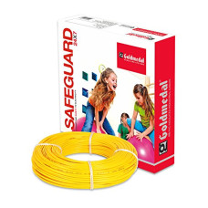 Deals, Discounts & Offers on  - GOLDMEDAL 6.0Sq mm Fire Retardant Wire - 90m (Yellow)