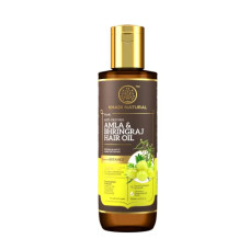 Deals, Discounts & Offers on Beauty Care - Khadi Natural Amla & Bhringraj Hair Oil | Herbal Oil for Boosting Hair Growth | Non-sticky Hair Oil | Silicone & Mineral Oil Free | Suitable