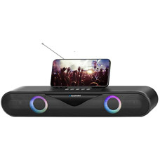 Deals, Discounts & Offers on  - Blaupunkt SBA20 Party 20W Wireless Soundbar with 2000 mAh Battery I Karaoke Ready with Party RGB Lights I Bluetooth, USB & FM Antenna I Mini Gaming BT Soundbar