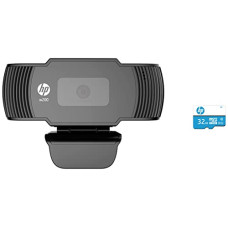 Deals, Discounts & Offers on Laptops - HP w200 HD 720P 30 FPS Digital Webcam with Built-in Mic, Plug and Play Setup & 32GB Class 10 MicroSD Memory Card (U1 TF Card32GB)