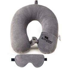 Deals, Discounts & Offers on  - Zexsazone U Shape Neck Pillow travelling headrest, Multipurpose neck rest with Eye mask Neck Pillow(GREY)