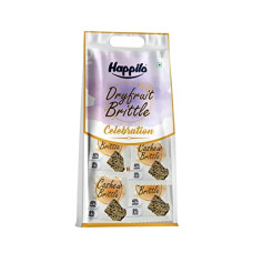Deals, Discounts & Offers on  - Happilo Premium Cashew Brittle Valentine's Day Gift Box 204g (17gX12), Protein Rich, Sweets, Tasty and Crunchy, Delicious and Healthy Snack, No Added Preservatives | Premium Chocolate Dryfruit Gift Hamper | Wedding, Anniversary, Birthday | Friends, Family