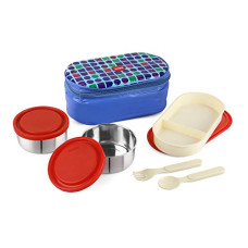 Deals, Discounts & Offers on  - Cello Big Bite 3 Container Lunch Packs, Blue