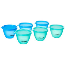 Deals, Discounts & Offers on  - Amazon Brand - Solimo Plastic Kitchen Storage Containers - 400 ml, 6 Pieces, Multicolour