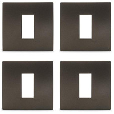 Deals, Discounts & Offers on Home Improvement - Schneider electric Opale-1 Module Grid and Cover Plate, Green Oak (Pack of 4)