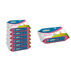 Deals, Discounts & Offers on Baby Care - Little's Soft Cleansing Baby Wipes with Aloe Vera, Jojoba Oil and Vitamin E (80 wipes) pack of 6 & Little's Soft Cleansing Baby Wipes with Aloe Vera, Jojoba Oil and Vitamin E (80 wipes)