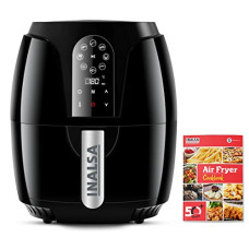 Deals, Discounts & Offers on  - INALSA Air Fryer 2.4 L Crispy Fry Digital-1200W with Smart Rapid Air Technology|Digital Display|Preset Menu|Timer Selection And Fully Adjustable Temperature Control|Free Recipe book, 2 Year Warranty