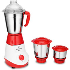 Deals, Discounts & Offers on Personal Care Appliances - MAX STAR Hero_ MG10 500 W Mixer Grinder (3 Jars, Red, White)