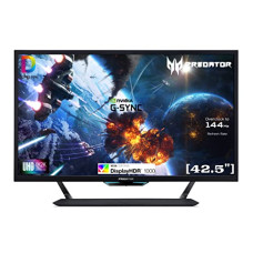 Deals, Discounts & Offers on  - Acer Predator Cg437K 42.5 Inch (107.95 Cm) LCD 4K Uhd 3840 X 2160 Pixels Resolution Gaming Monitor, G-Sync Compatible, Vesa Certified Displayhdr 1000, 144Hz, 1Ms Vrb (Black)