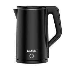 Deals, Discounts & Offers on  - AGARO Elegant Premium Electric Kettle, Extra Large, 1.8L, Cool Touch Handle, Double Layered Kettle, Stainless Steel Inner Body, Auto Shut Off, 1500 Watts, Portable, Black