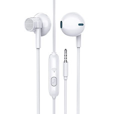 Deals, Discounts & Offers on Headphones - tunez Dhwani D20 Wired in Ear Earphones with Mic, 10Mm Dynamic Drivers with Passive Noise Isolation and 3.5Mm Jack(White)
