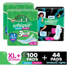 Deals, Discounts & Offers on  - Whisper Combo of Ultra Clean and Bindazz Nights XL+