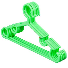 Deals, Discounts & Offers on Storage - Kuber Industries Anti-Slip Baby Clothes Hanger|Heavy-Duty Plastic Baby Hanger|Hangers For Wardrobe, Closet|Pack of 5 (Green)