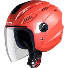 Deals, Discounts & Offers on  - Steelbird SBA-6 Hook Open Face Helmet in Red with Plain Visor Motorbike Helmet(Red)