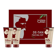 Deals, Discounts & Offers on  - Qraa Men De-Tan Kit For Instant Tan Removal For Men (Pack of 3), 320g