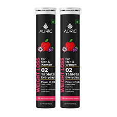 Deals, Discounts & Offers on  - Auric Get Slim Effervescent | Power of Green Coffee, Green Tea, Grape Seed & Garcinia Cambogia | Weight Management