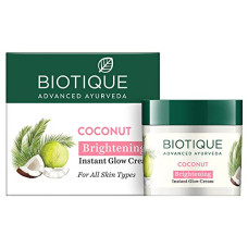 Deals, Discounts & Offers on  - Biotique Coconut Brightening Instant Glow Cream, 50gm