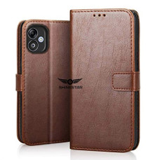Deals, Discounts & Offers on Mobile Accessories - SHINESTAR Samsung F14 5G Flip Back Cover | PU Leather Flip Cover Wallet Case with TPU Silicone Case Back Cover