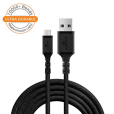 Deals, Discounts & Offers on  - Amkette Tough Pro Micro Usb Durable Braided Fast Charging Cable For Smartphone (1.5 Meters, Black)