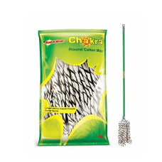 Deals, Discounts & Offers on Home Improvement - Scotch-Brite Chakra Handled Cotton Mop,Multicolor