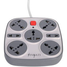 Deals, Discounts & Offers on  - Sivyati 7 Sockets 7 Socket Extension Boards(White, 1.8 m)