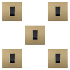 Deals, Discounts & Offers on  - Schneider Electric Opale-1 Module Grid and Cover Plate, Champagne Gold (Pack of 5)