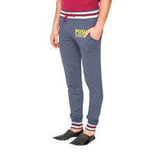 Deals, Discounts & Offers on Men - Campus Sutra Men Printed Track Pant Blue