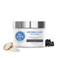 Deals, Discounts & Offers on Beauty Care - The Moms Co. Natural Clay Face Mask with Moroccan Lava Clay & Activated Charcoal | For Women & Men