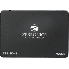 Deals, Discounts & Offers on  - ZEBRONICS ZEB-SD48 480GB 2.5 inch(6.3cm) Solid State Drive (SSD), with SATA III Interface, 6Gb/s, Fast Performance, Ultra Low Power Consumption, S.M.A.R.T. Thermal Management and Silent Operation.