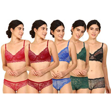 Deals, Discounts & Offers on Women - Fashion Comfortz Women Net Bra Panty Set