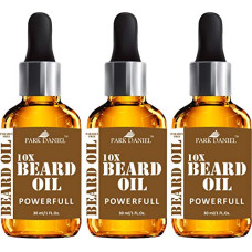 Deals, Discounts & Offers on  - Park Daniel 10X POWERFULL Beard Oil Combo pack of 3 Bottles of 35 ml(105 ml), White (PD10XBO90)