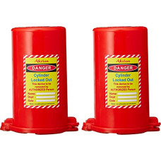 Deals, Discounts & Offers on  - Aktion Safety Cylinder Lockout Device AK-UEL-91 - Size 88 mm Dia Length 155 mm, Red (Pack of 2)