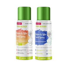 Deals, Discounts & Offers on  - PEE BUDDY Toilet Seat Sanitizer Spray (100 ml Vanilla & 70 ml Citrus) | Reduces Risk of UTI & Other Infections | Before & After Toilet Spray | Sanitizer, Disinfectant & Deodorizer | Kills 99.9% Germs