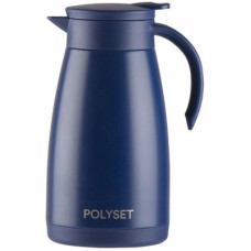 Deals, Discounts & Offers on  - POLYSET Supreme Carafe Vacuum Insulated Flask Jar 1200ml Blue 1200 ml Flask(Pack of 1, Blue, Steel)