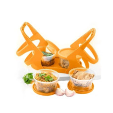 Deals, Discounts & Offers on  - Suzec Plastic Lunch Box/Tiffin Box with Attractive Stand 200 ml Food Containers, 2 in 1 Lunch Box