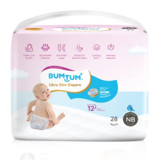 Deals, Discounts & Offers on Baby Care - Bumtum Ultra Slim New Born Baby Diaper Pants, 28 Count, For Sensitive Skin, 12 Hrs Protection,Cottony Soft Anti-Rash Layer, Wetness Indicator (Pack of 1)