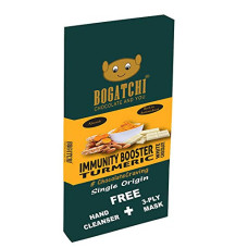 Deals, Discounts & Offers on  - BOGATCHI Kids Chocolate with Natural Immunity Booster Turmeric Milk White Chocolate Bites, Almonds, 8 Pcs