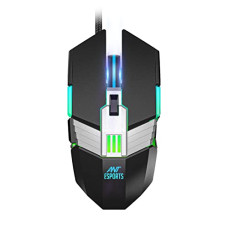 Deals, Discounts & Offers on  - Ant Esports USB GM90 Wired Gaming Mouse with RGB, 6 Programmable Buttons, up to 3600 DPI Adjustable, Optical Gamer Gaming Mice with Multicolour LED Lights - Black