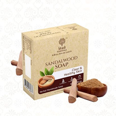 Deals, Discounts & Offers on  - Khadi Essentials Sandalwood Herbal Handmade Soap for Clear, Glowing & Healthy Skin with Saffron, Sulphate & Paraben Free for Women & Men - 100gm