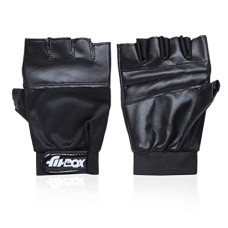Deals, Discounts & Offers on Accessories - FitBox Sports Glove3 Gym Gloves, Foam Padded with Wrist Support, Gym Gloves/Cycling Gloves/Riding Gloves/Stretchable Gloves, Unisex, Black